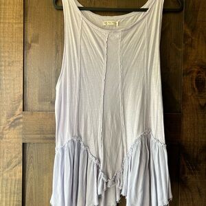 Free People Light Purple Tank Top with Fringe